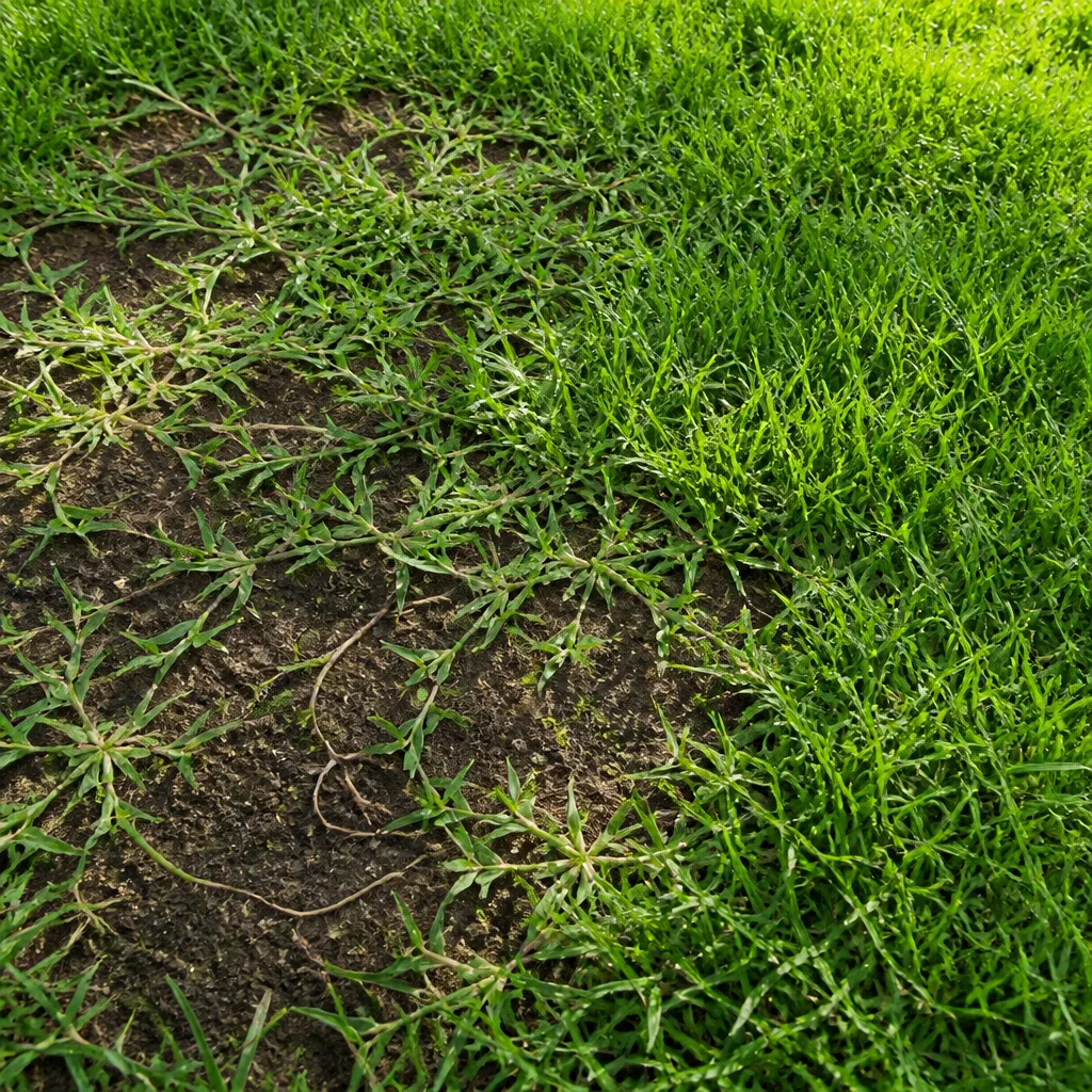 Quecke im Rasen: invasives Wurzelgras breitet sich durch Rhizome im Garten aus